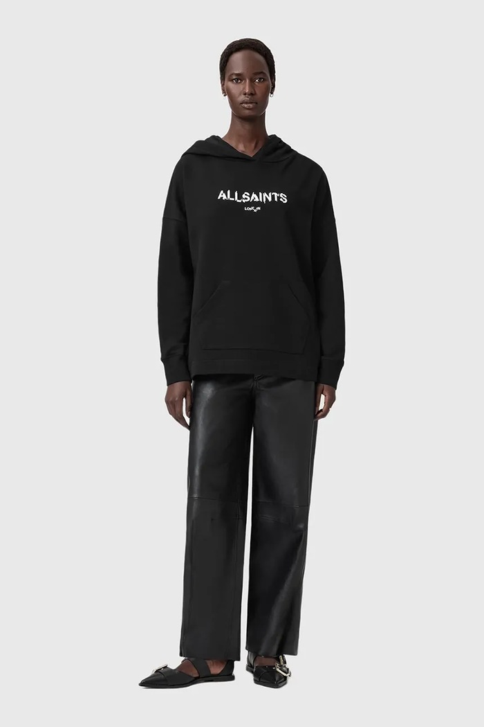 AllSaints bluza bawełniana czarny W107JD