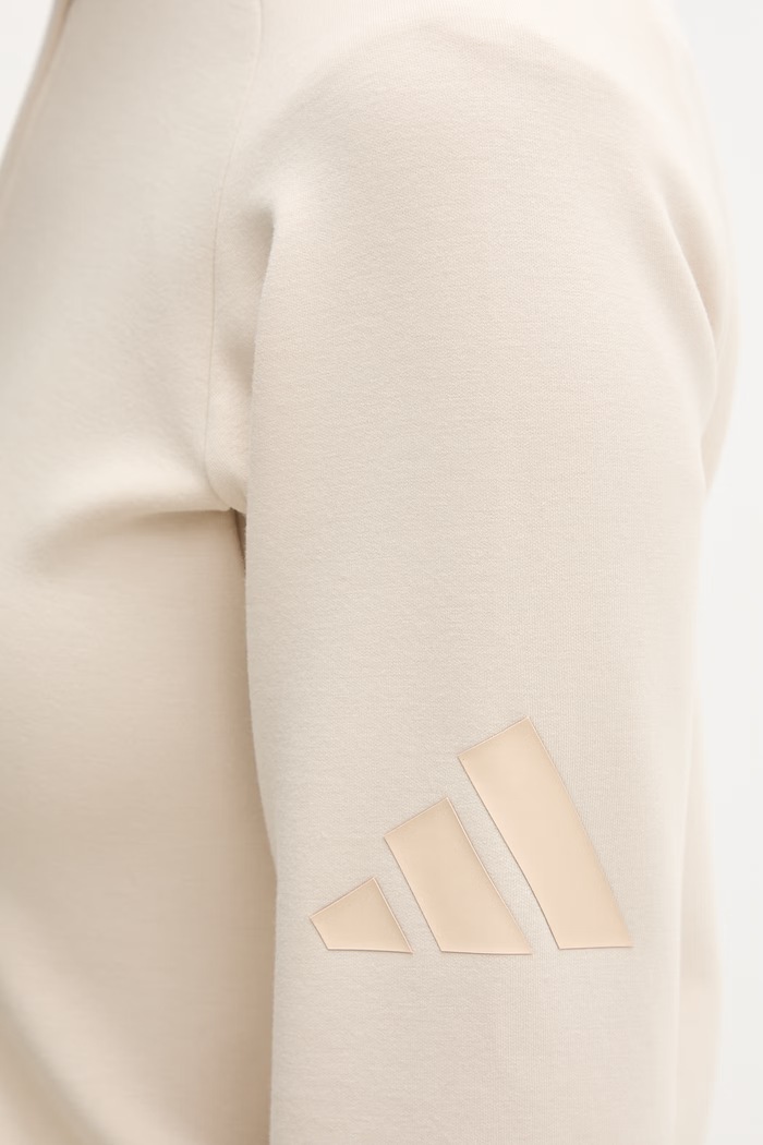 Adidas hanorac cu fermoar pentru femei The Soft Lux KE9143 bej