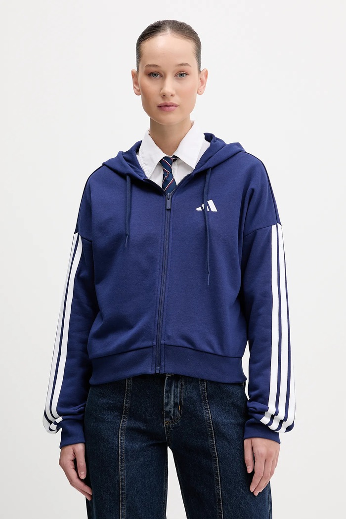 Суичър adidas с качулка тъмносин KR2723