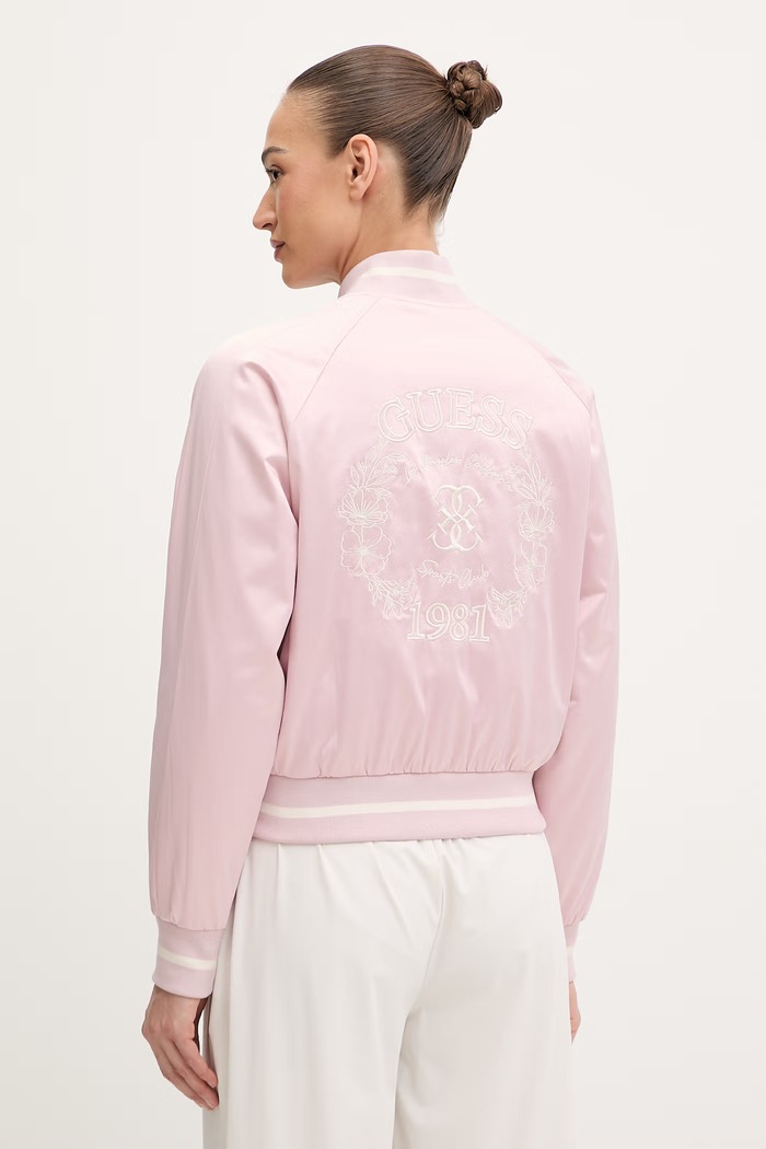 Ρούχα Μπουφάν bomber Guess TAMARA V6RL02.WL022 ροζ
