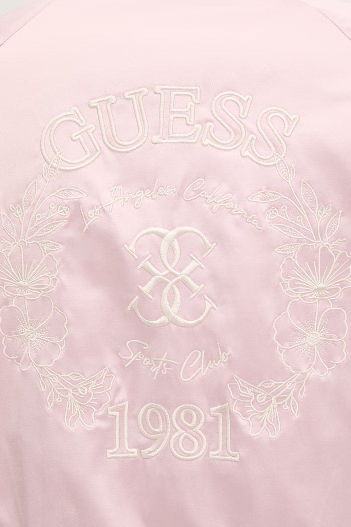 Μπουφάν bomber Guess TAMARA V6RL02.WL022 ροζ