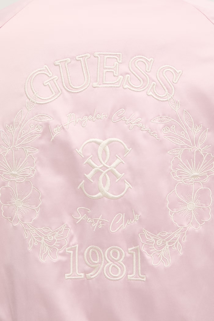 Μπουφάν bomber Guess TAMARA V6RL02.WL022 ροζ