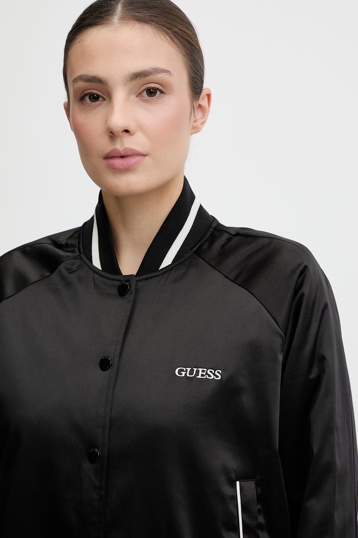Яке бомбър Guess TAMARA черен V6RL02.WL022