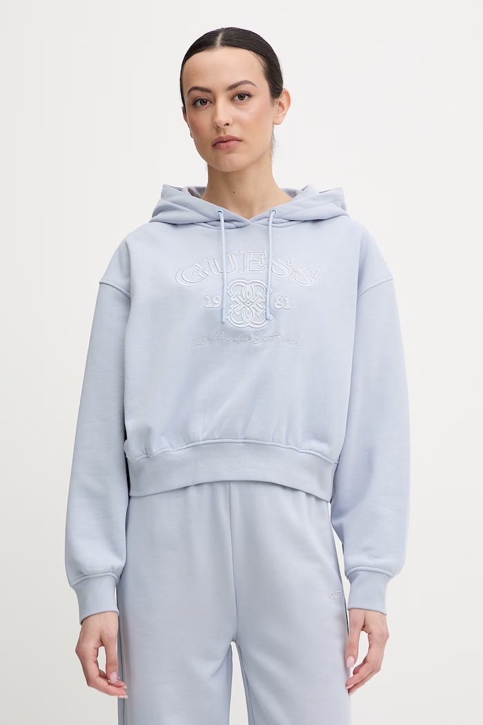 Guess bluză YAYOI imprimeu albastru V6RQ03.KD761