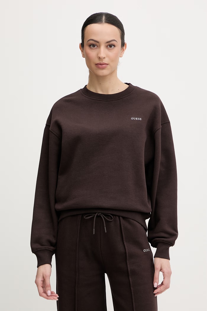 Guess bluza NAT pozostałe brązowy V6RQ13.K9V31