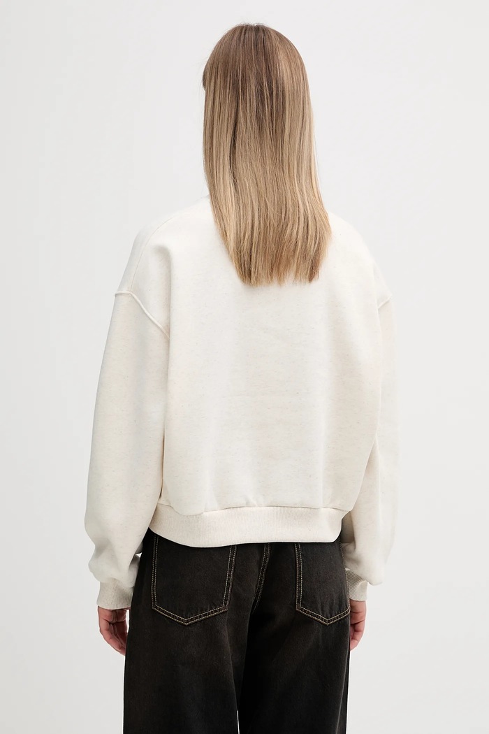 Oblečenie Tommy Hilfiger mikina dámska z bavlnou WW0WW47831 béžová
