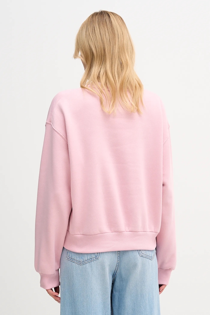 Oblečenie Tommy Hilfiger mikina dámska s bavlnou WW0WW47831 ružová