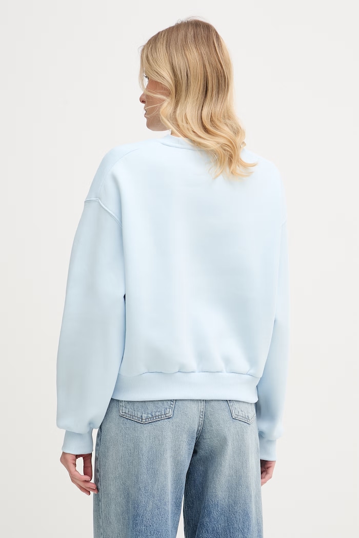Oblečenie Tommy Hilfiger mikina dámska s bavlnou WW0WW47831 modrá