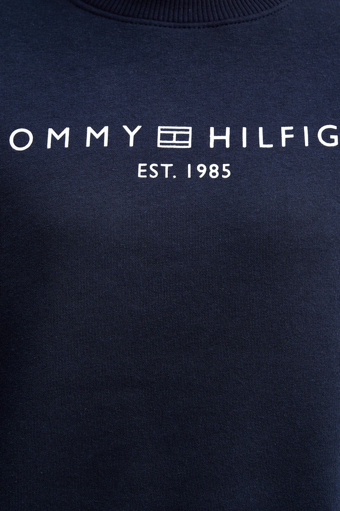 Tommy Hilfiger mikina dámska s bavlnou WW0WW47831 tmavomodrá