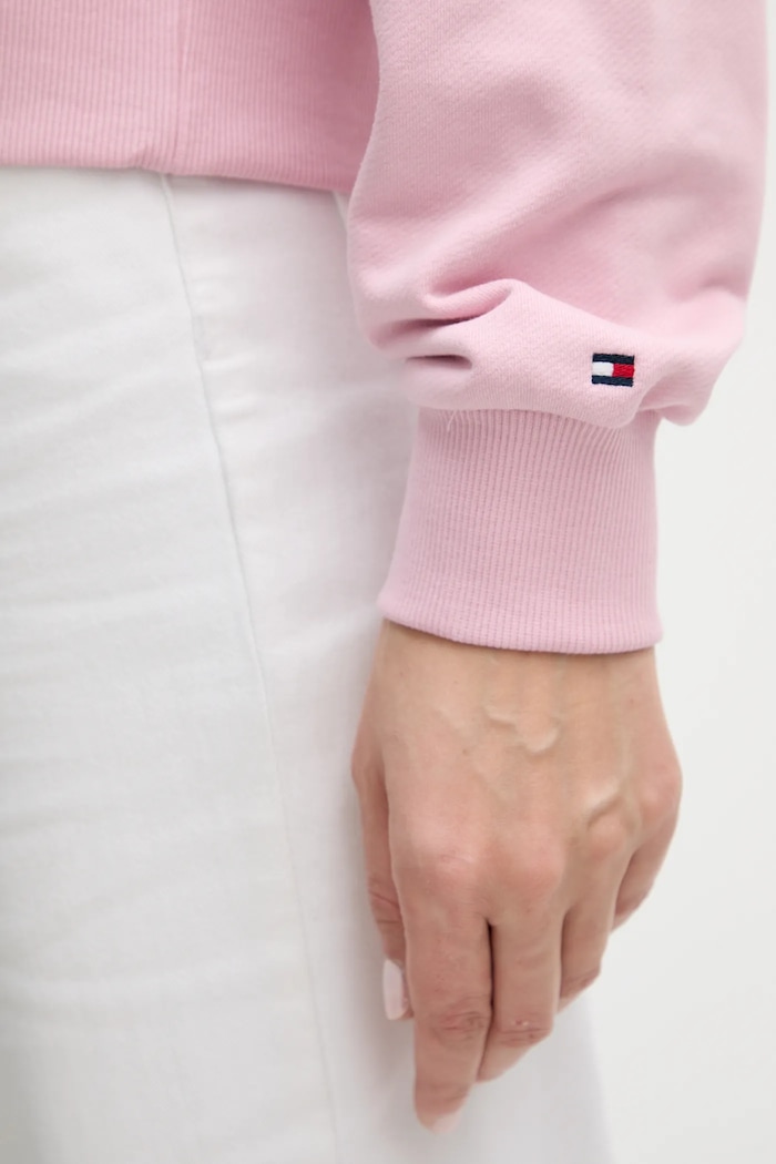 Mikina Tommy Hilfiger WW0WW49418 ružová