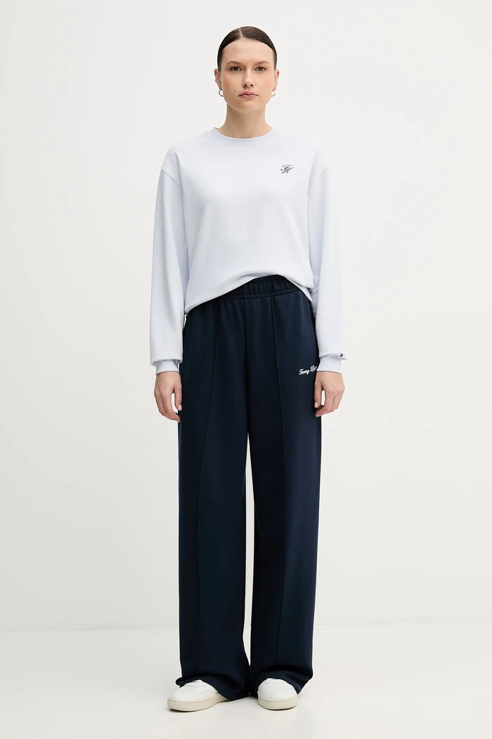 Mikina Tommy Hilfiger WW0WW49418 modrá SS26