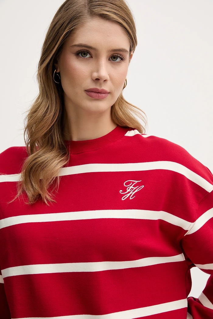 Μακρυμάνικο Tommy Hilfiger κόκκινο WW0WW48431
