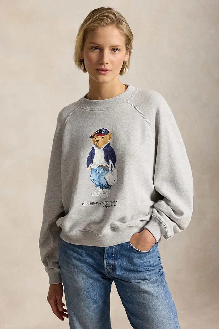 Mikina Polo Ralph Lauren bez kapucne sivá 211A96185