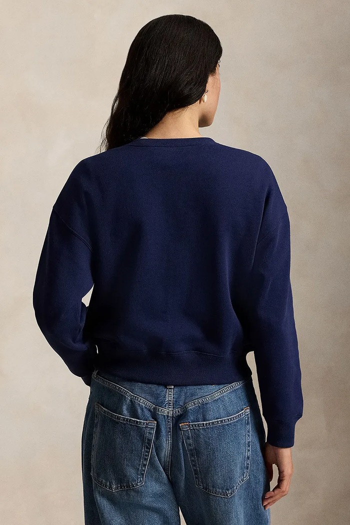 Polo Ralph Lauren bluza rozpinana damska z bawełną 211A96268 granatowy SS26