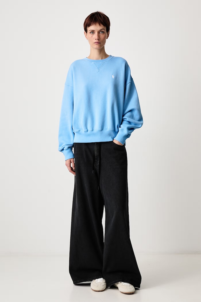 Polo Ralph Lauren Oversize mikina dámska 211A98189 modrá SS26