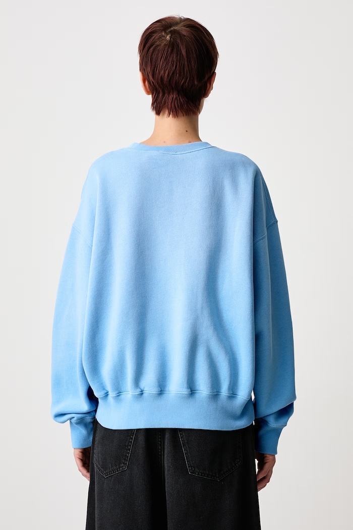 Oblečenie Polo Ralph Lauren Oversize mikina dámska 211A98189 modrá