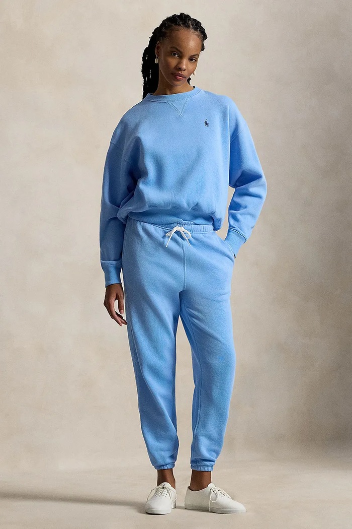 Odjeća Polo Ralph Lauren oversize dukserica za žene 211A98189 plava