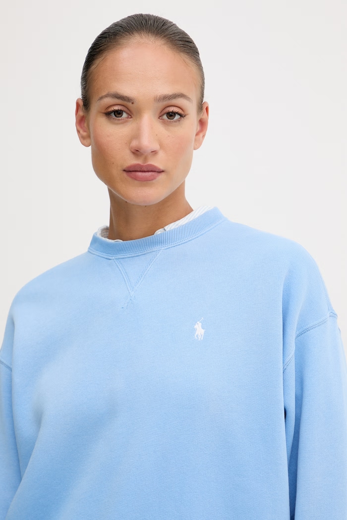 Polo Ralph Lauren bluza oversize damska niebieski 211A98189