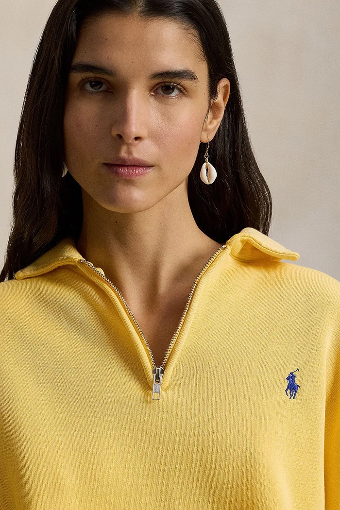 Polo Ralph Lauren μπλούζα γυναικεία με βαμβάκι κίτρινο 211B18685