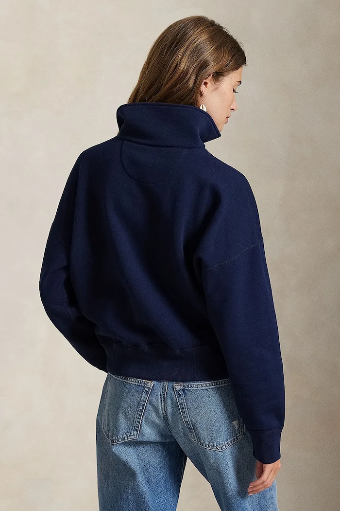 Polo Ralph Lauren bluza z bawełną damska 211B18685 granatowy SS26