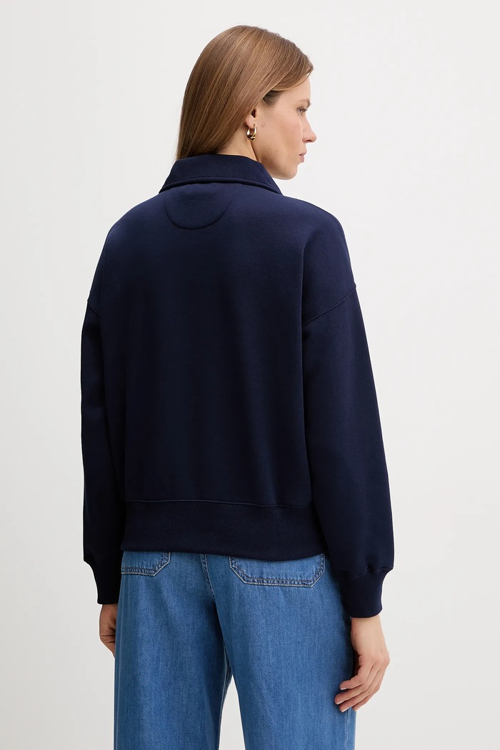 Oblečení Polo Ralph Lauren mikina dámská s bavlnou 211B18685 námořnická modř