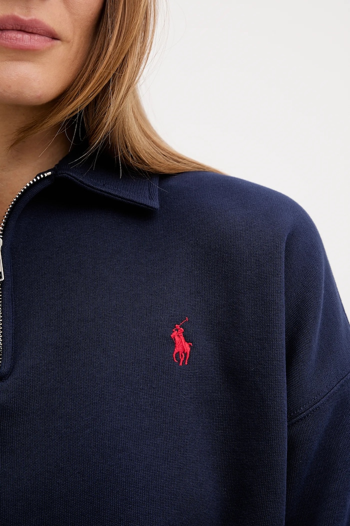 Polo Ralph Lauren mikina dámská s bavlnou 211B18685 námořnická modř