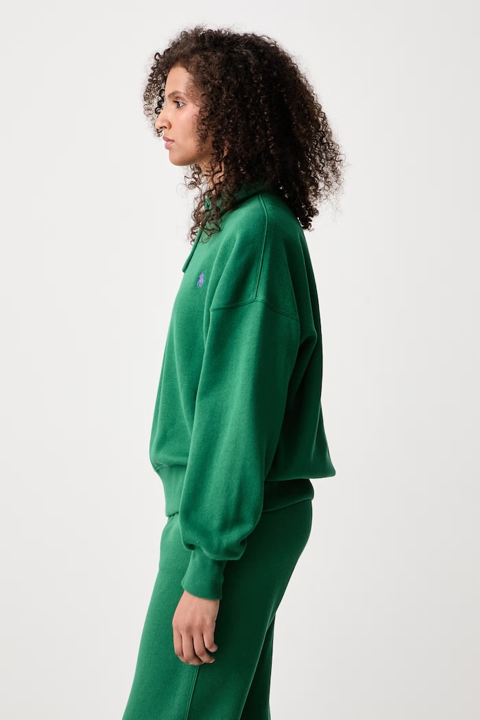Mikina dámska s bavlnou Polo Ralph Lauren 211B18685 zelená