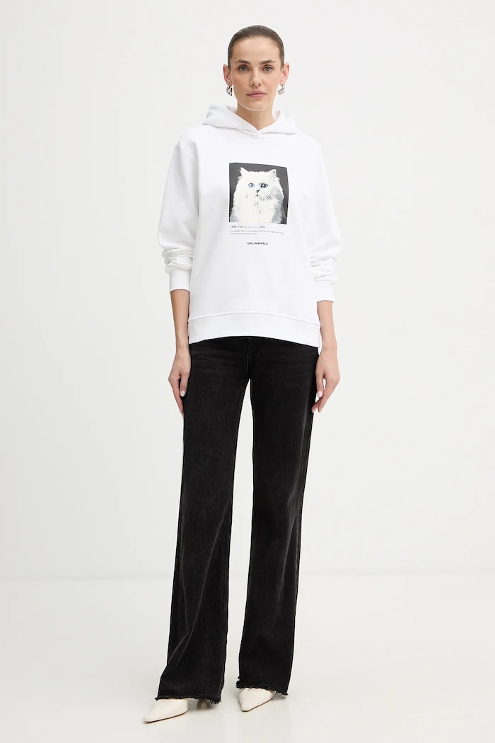 Karl Lagerfeld felső B1W20012 fehér SS26