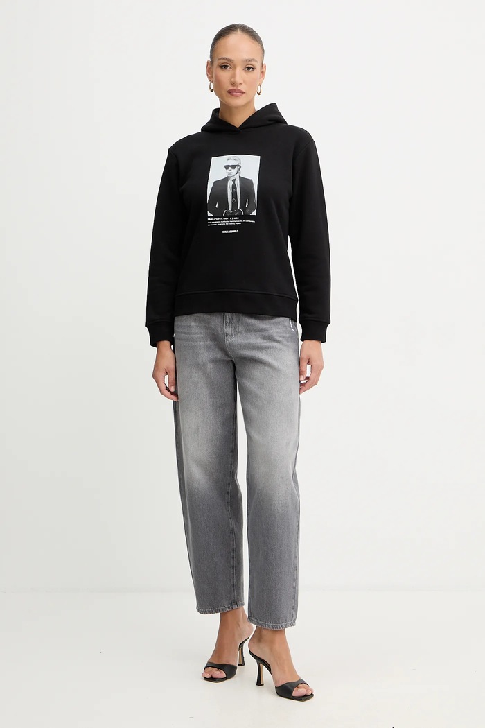 Karl Lagerfeld felső B1W20012 fekete SS26