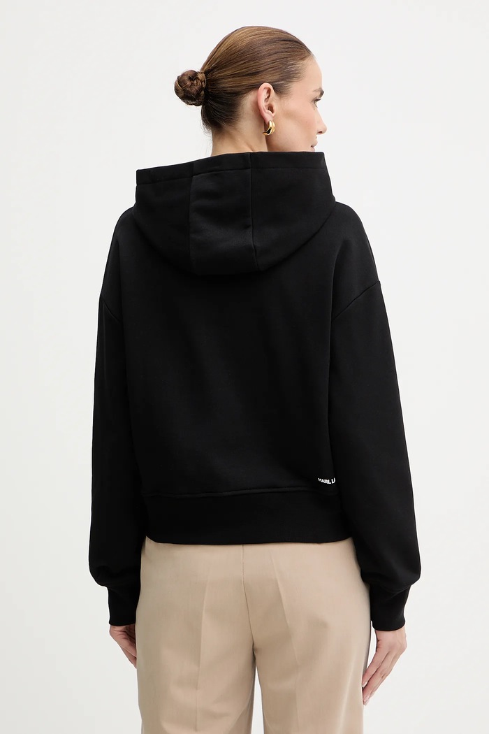 Odzież Karl Lagerfeld bluza bawełniana B1W20019 czarny