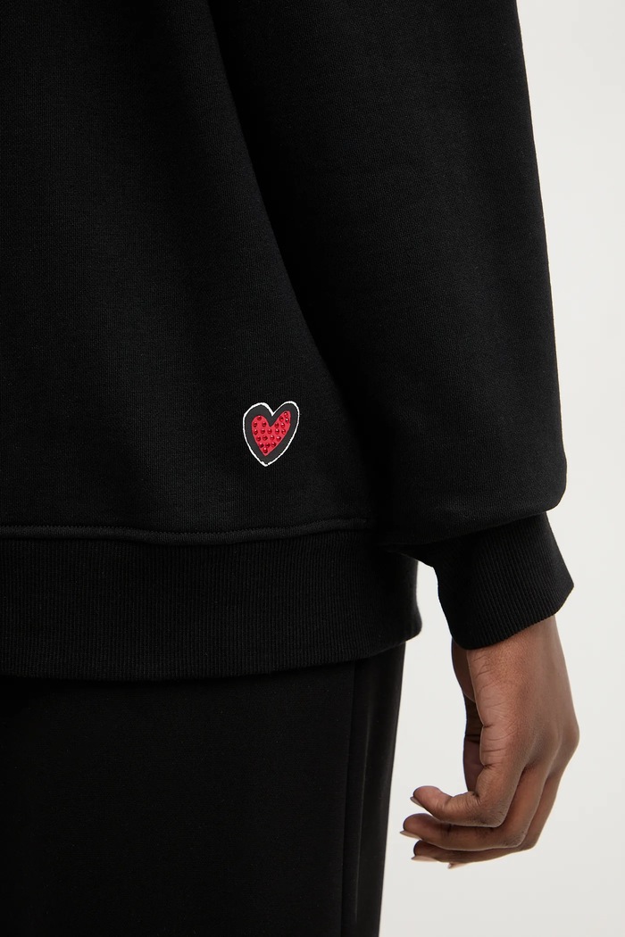 Karl Lagerfeld bluza bawełniana IKON B1W20030 czarny