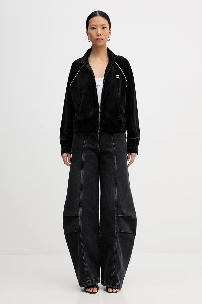 Суичър Karl Lagerfeld IKON B1W20029 черен SS26