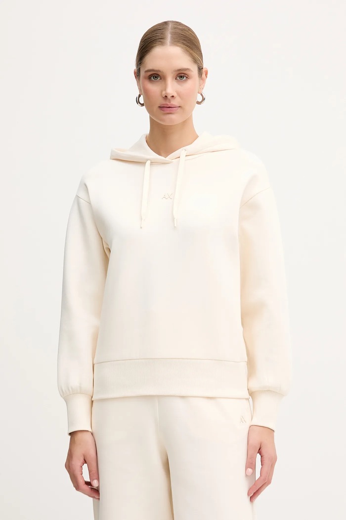 Armani Exchange bluză uni bej XW001829.AF10818