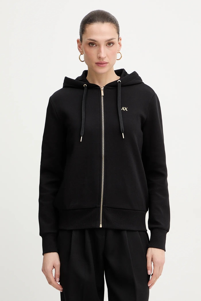 Dukserica Armani Exchange natpis crna XW002843.AF10818