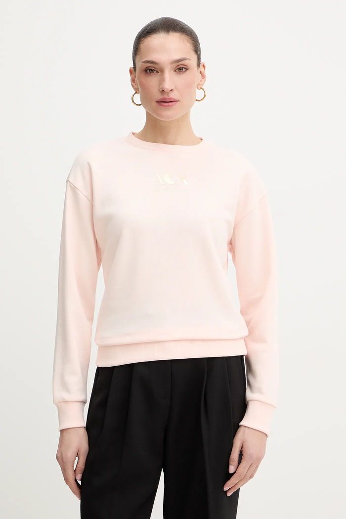 Dukserica Armani Exchange bez kapuljače roza XW001846.AF18853