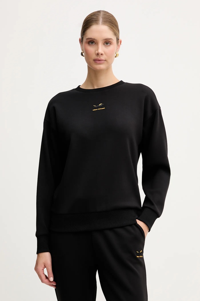 Mikina Armani Exchange bez kapuce černá XW001853.AF13397