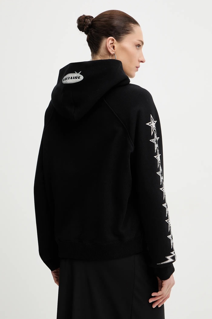 Odjeća Pamučna dukserica ZADIG&VOLTAIRE JWSS01675 crna