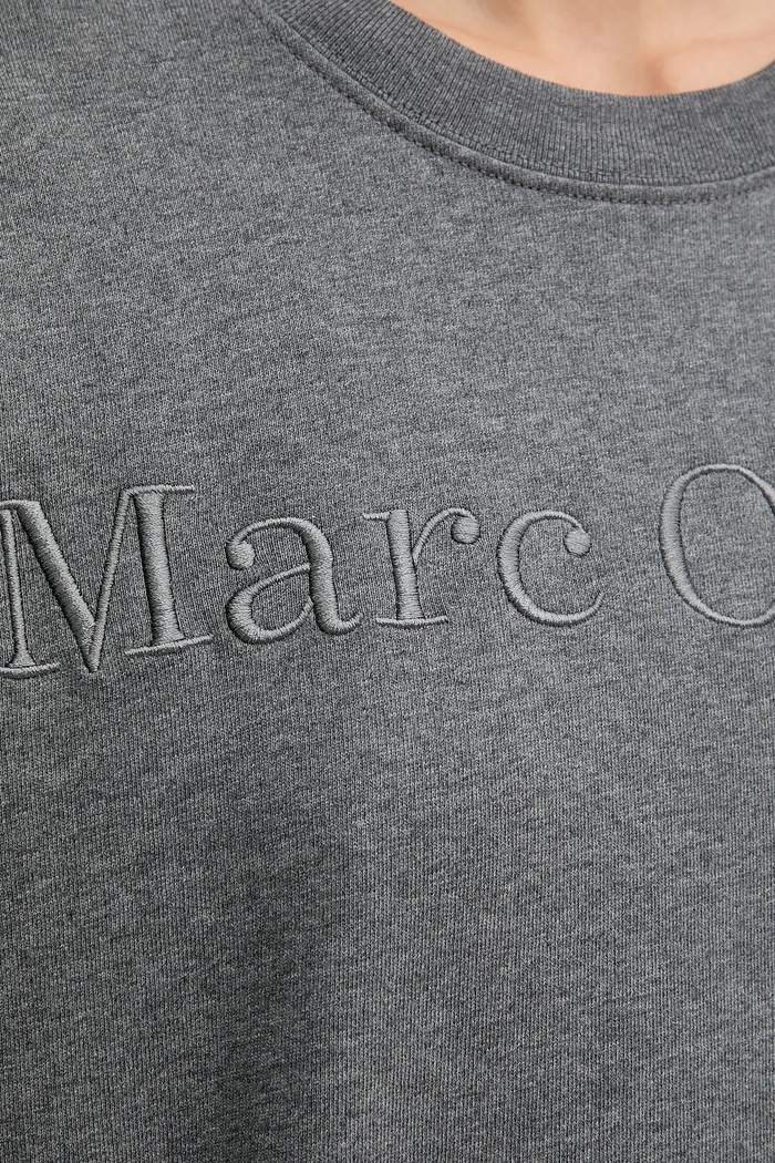 Bavlnená mikina Marc O'Polo 600407354175 sivá