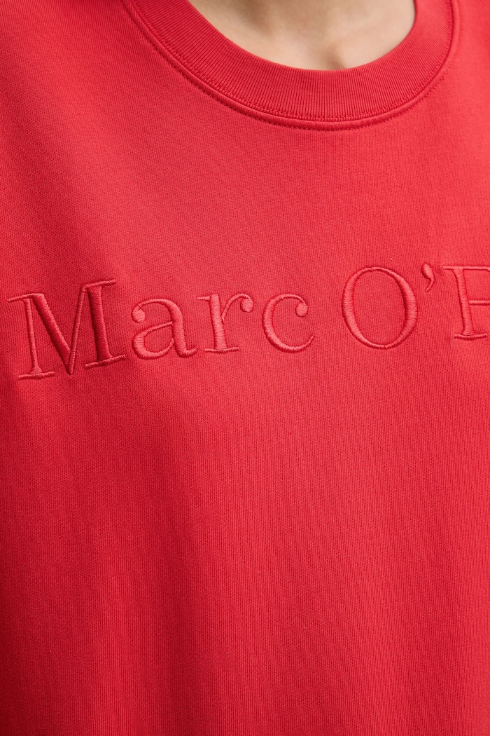 Bavlnená mikina Marc O'Polo 600407354175 červená