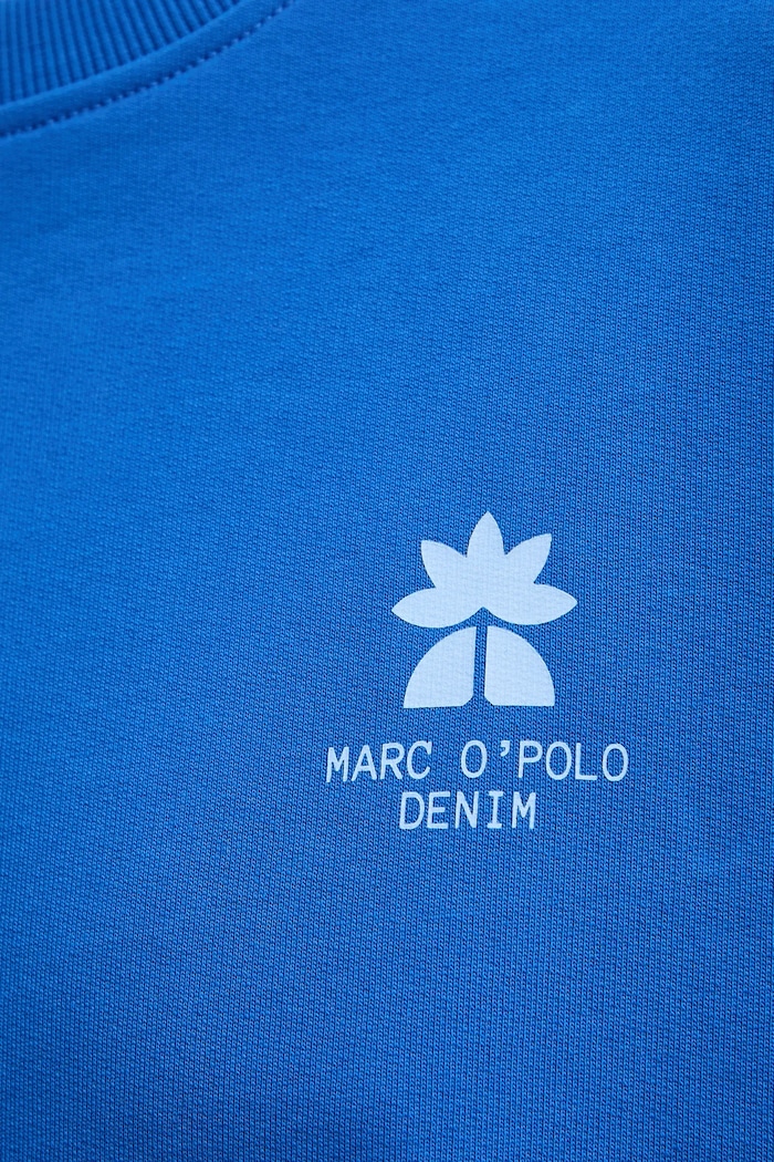 Marc O'Polo bluza bawełniana 5000009350 niebieski