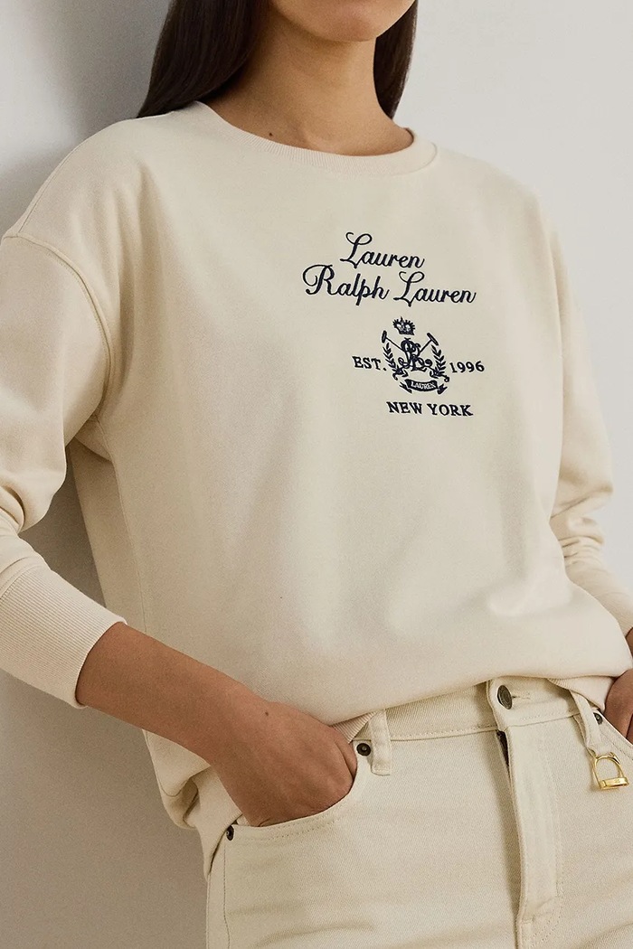 Mikina Lauren Ralph Lauren béžová 200P03726