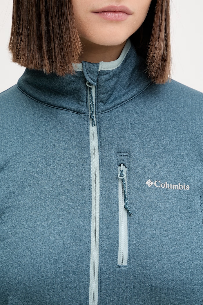 Outdoorová mikina Columbia Essential Hike 2136233 tyrkysová