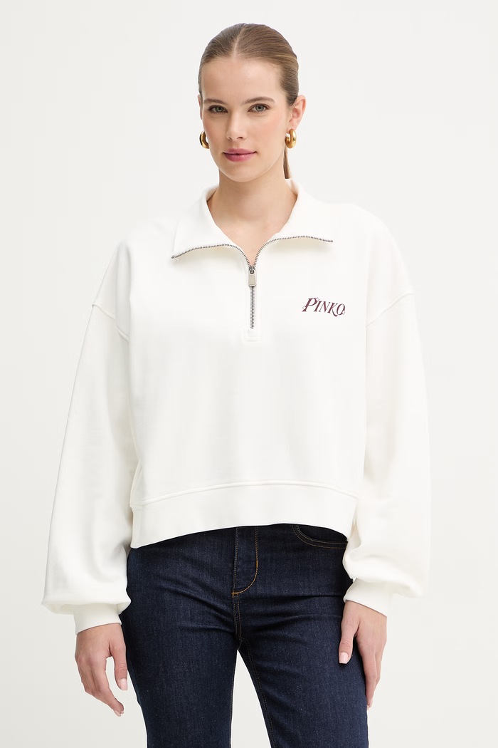Ρούχα Βαμβακερή μπλούζα Pinko 106360.A34U λευκό