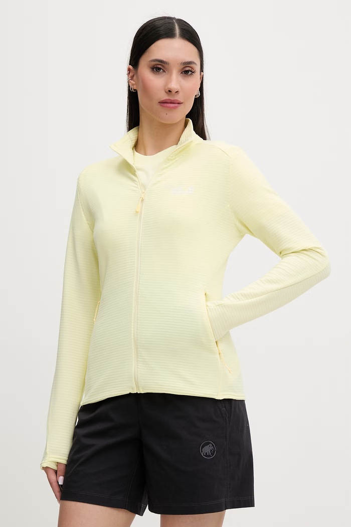 Jack Wolfskin pulover ženski Litestride rumena A65841