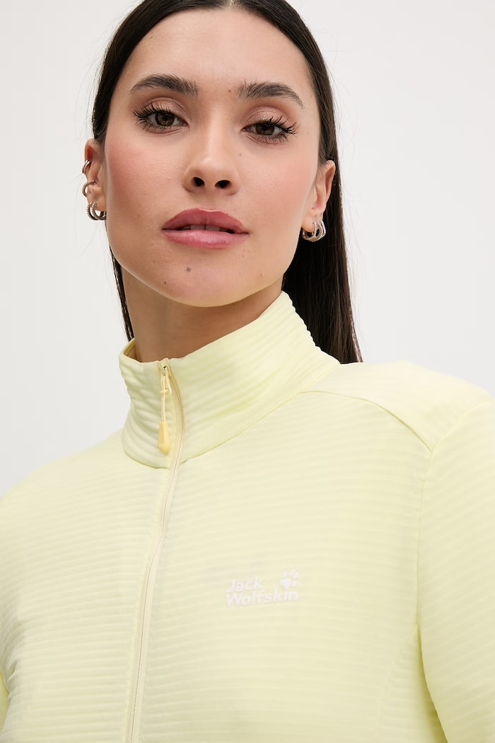 Jack Wolfskin pulover ženski Litestride rumena A65841