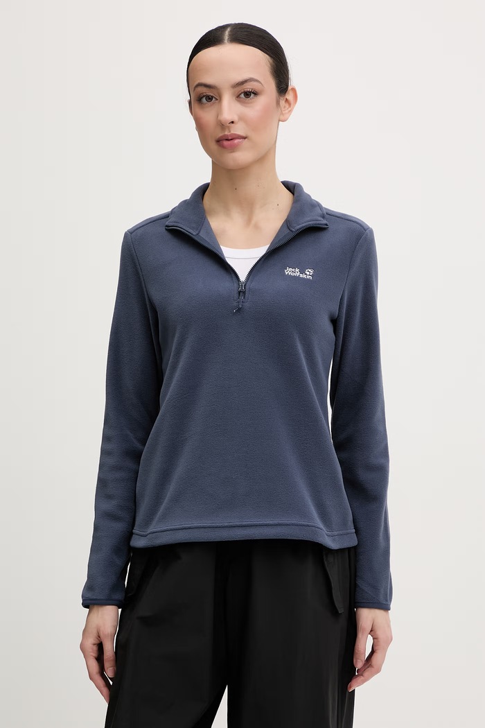 Jack Wolfskin dámska flísová mikina Taunus 100 tmavomodrá A65801