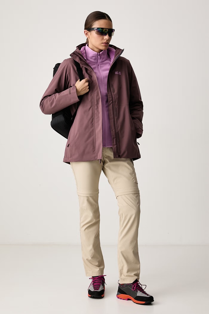 Jack Wolfskin Bluza termoaktywna damska Taunus 100 A65796 fioletowy SS26