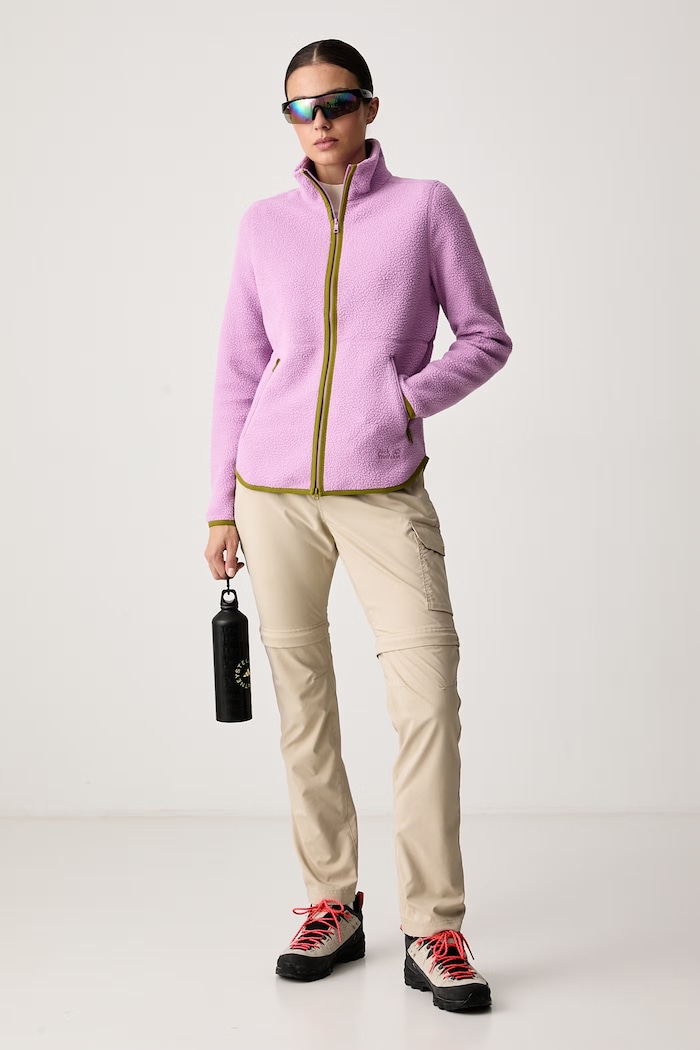 Jack Wolfskin Bluza rozpinana damska polarowa Lite Curl A65751 fioletowy SS26