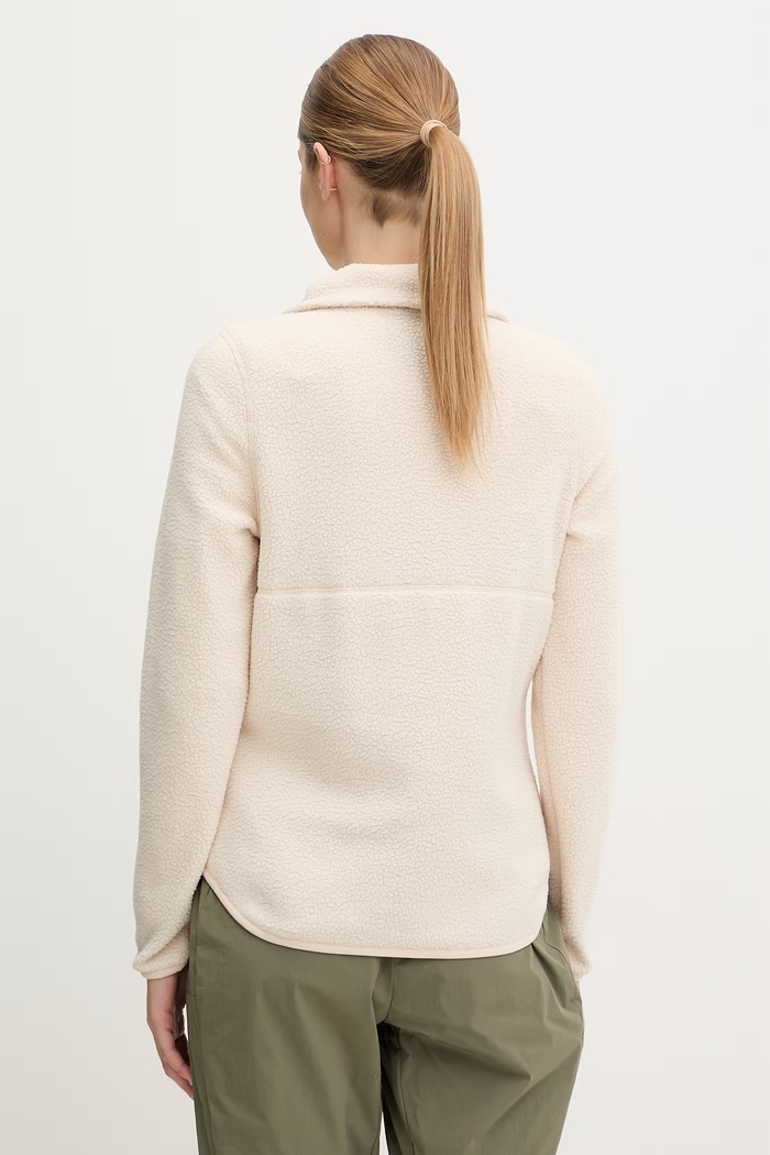 Îmbrăcăminte Jack Wolfskin bluză sport pentru femei, din polar Lite Curl A65750 bej