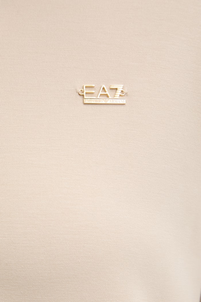 EA7 Emporio Armani mikina dámska z modalu AF12643.7W000192 béžová